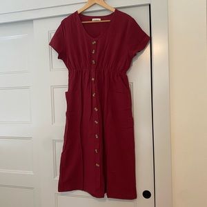 Button front dress